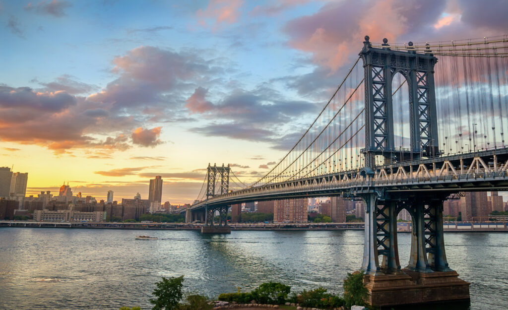 manhattan,bridge,at,sunset